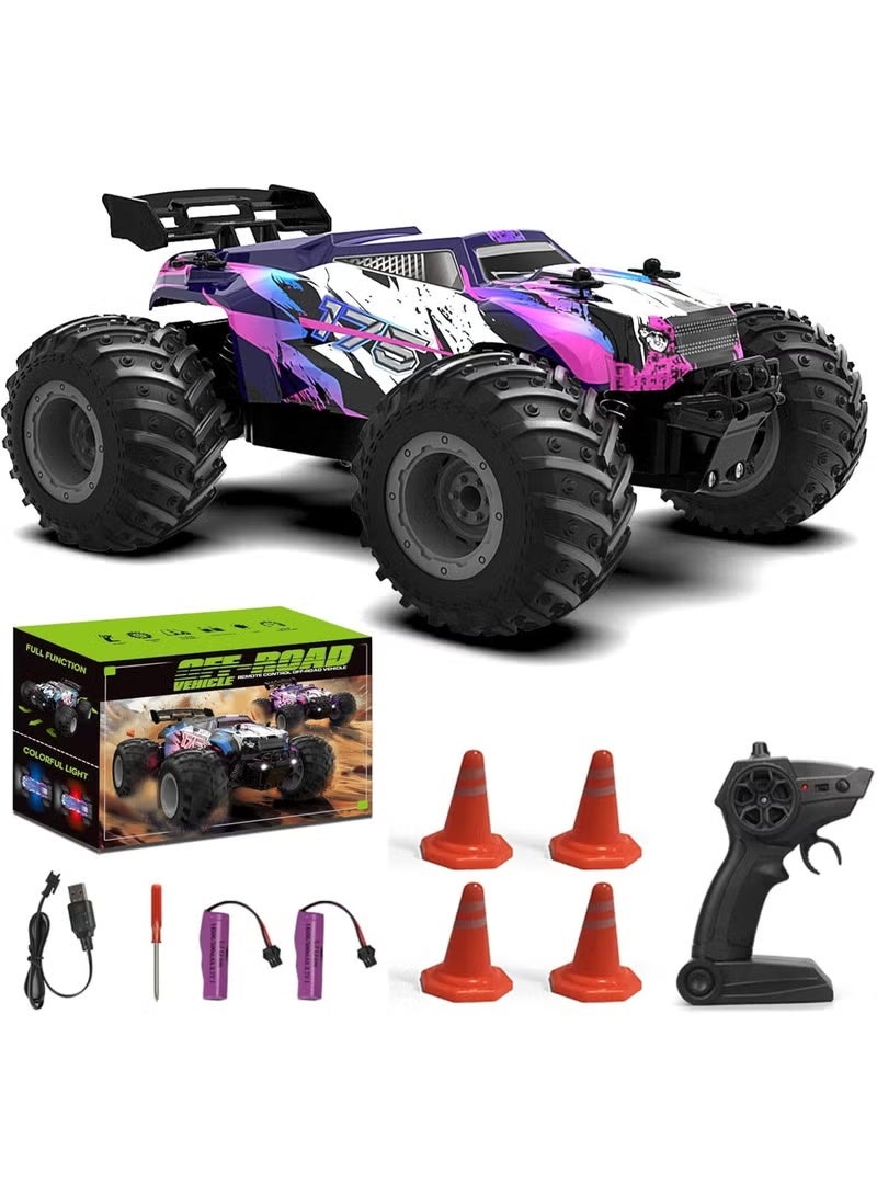 BlueFire 1:18 Scale Q175 High-Speed Offroad RC Truck – 4WD All-Terrain Remote Control Car with 20km/h Top Speed, 2.4GHz Anti-Interference System, LED Lights, Dual 3.7V Batteries, Shock-Absorbing Suspension, High-Grip Vacuum Tires, 40m Range Rock Crawler for Kids & Adults – Durable, Powerful & Adventure-Ready RC Monster Truck - Image 1