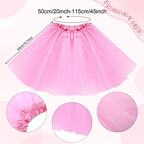 Yahenda 5 Pcs Easter Bunny Costume Set for Adult Bunny Ears Headband Rabbit Bowtie Tail Tutu Thigh High Stocking for Girl Cosplay (Pink Tutu) - Image 3