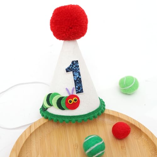 Agkvw Hungry Caterpillar Birthday Crown Costume Headwear for Boys 1st Birthday Party Decoration Cake Smash Crown - Image 1