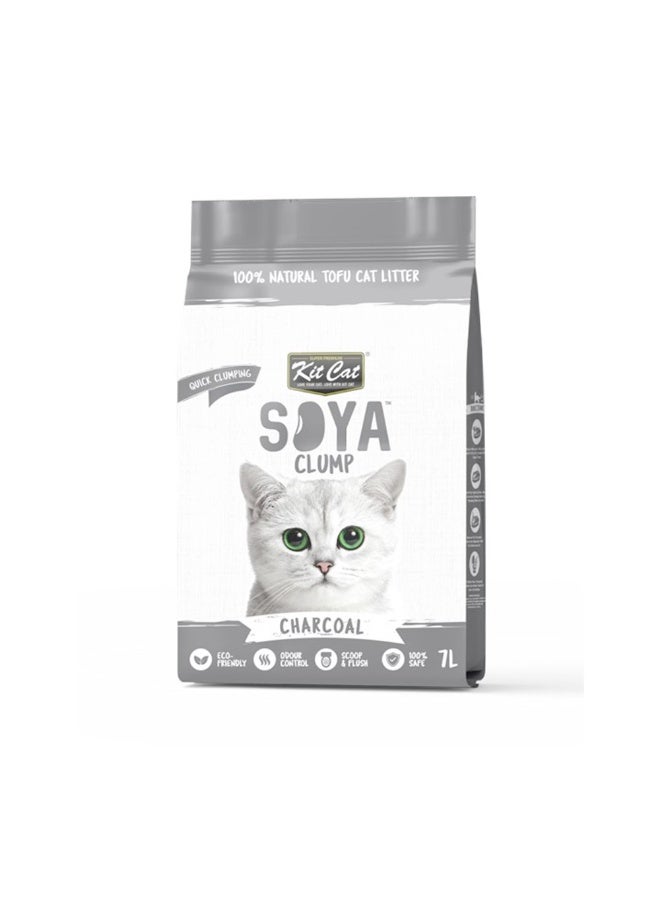 كيت كات رمل قطط كيت كات بنكهة فول الصويا والفحم لجميع مراحل الحياة، سعة 7 لتر - Image 1
