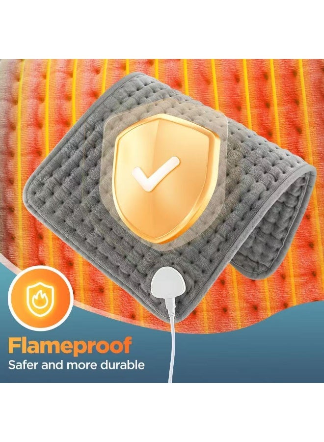 وسادة تدفئة كهربائية للظهر والكتفين والرقبة، إعدادات حرارة متعددة، إيقاف تشغيل تلقائي، قابلة للغسل في الغسالة، وسادة تدفئة محمولة لتخفيف الألم - Image 2