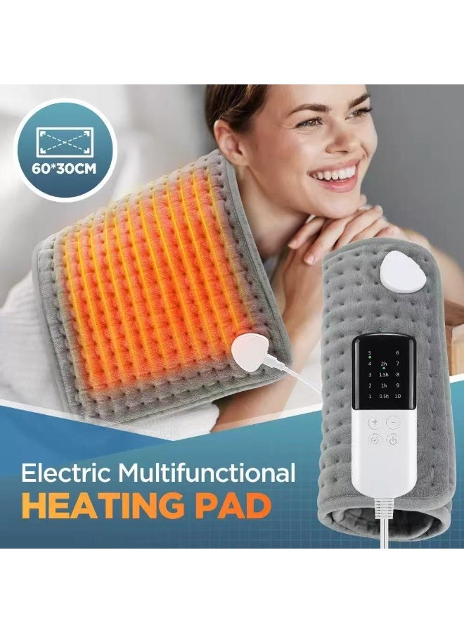 وسادة تدفئة كهربائية للظهر والكتفين والرقبة، إعدادات حرارة متعددة، إيقاف تشغيل تلقائي، قابلة للغسل في الغسالة، وسادة تدفئة محمولة لتخفيف الألم - Image 5