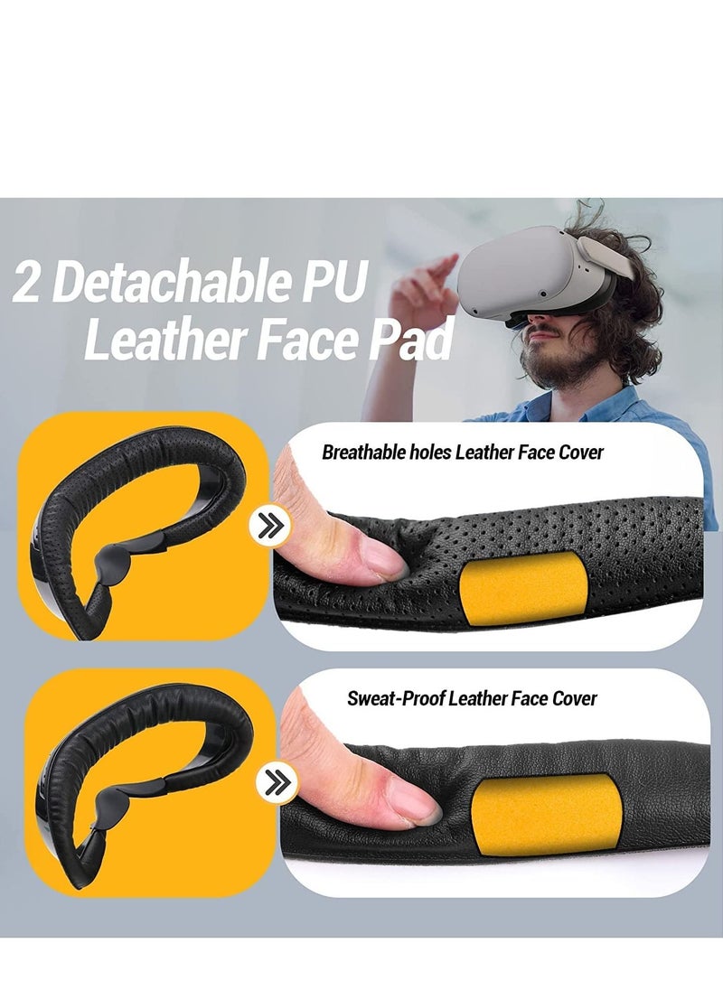 Y&D VR Cover Fitness Facial Interface Bracket, DMG Face Cushion Pad, Air-Circulation Design, Anti-fogging Sweatproof Cover, Lens Protector, Oculus Quest 2 Accessories Replacement  - Image 2