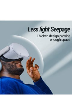 Y&D VR Cover Fitness Facial Interface Bracket, DMG Face Cushion Pad, Air-Circulation Design, Anti-fogging Sweatproof Cover, Lens Protector, Oculus Quest 2 Accessories Replacement  - Image 5