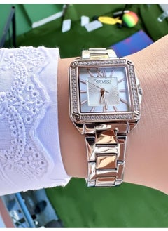 Ferrucci square Vintage Women's Metal Band Wristwatch  - Image 2