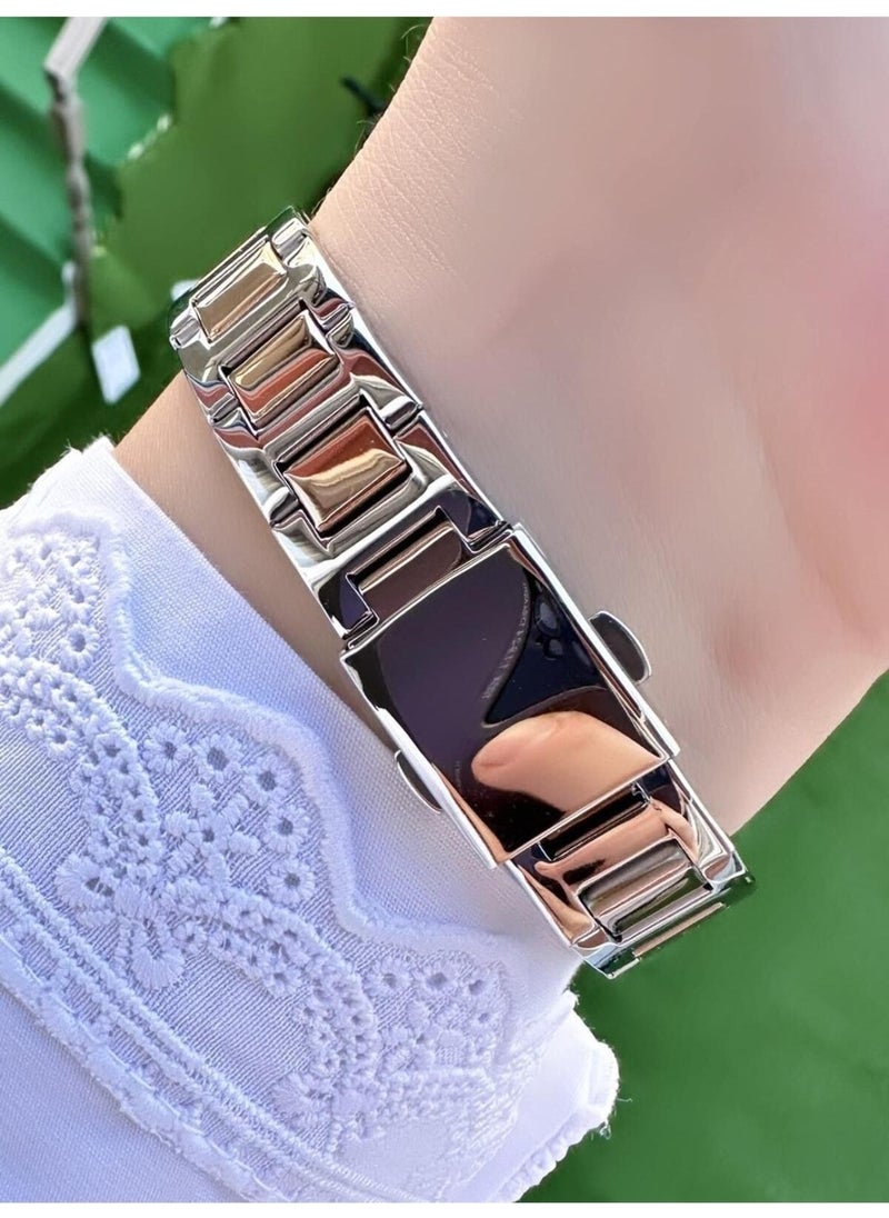 Ferrucci square Vintage Women's Metal Band Wristwatch  - Image 3