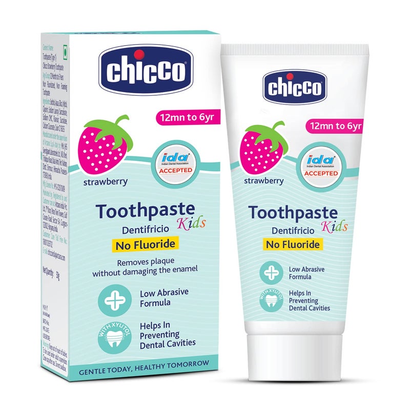 Chicco Toothpaste Kids Strawberry 50g for Unisex - Image 1