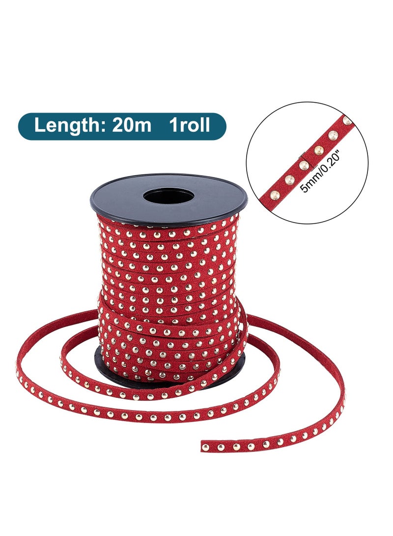 Excefore Faux Leather Cord, Faux Leather Beading String Rivet, Suitable for Necklaces, Bracelets, Jewelry Making (21.9 Yard 5mm) - Image 2