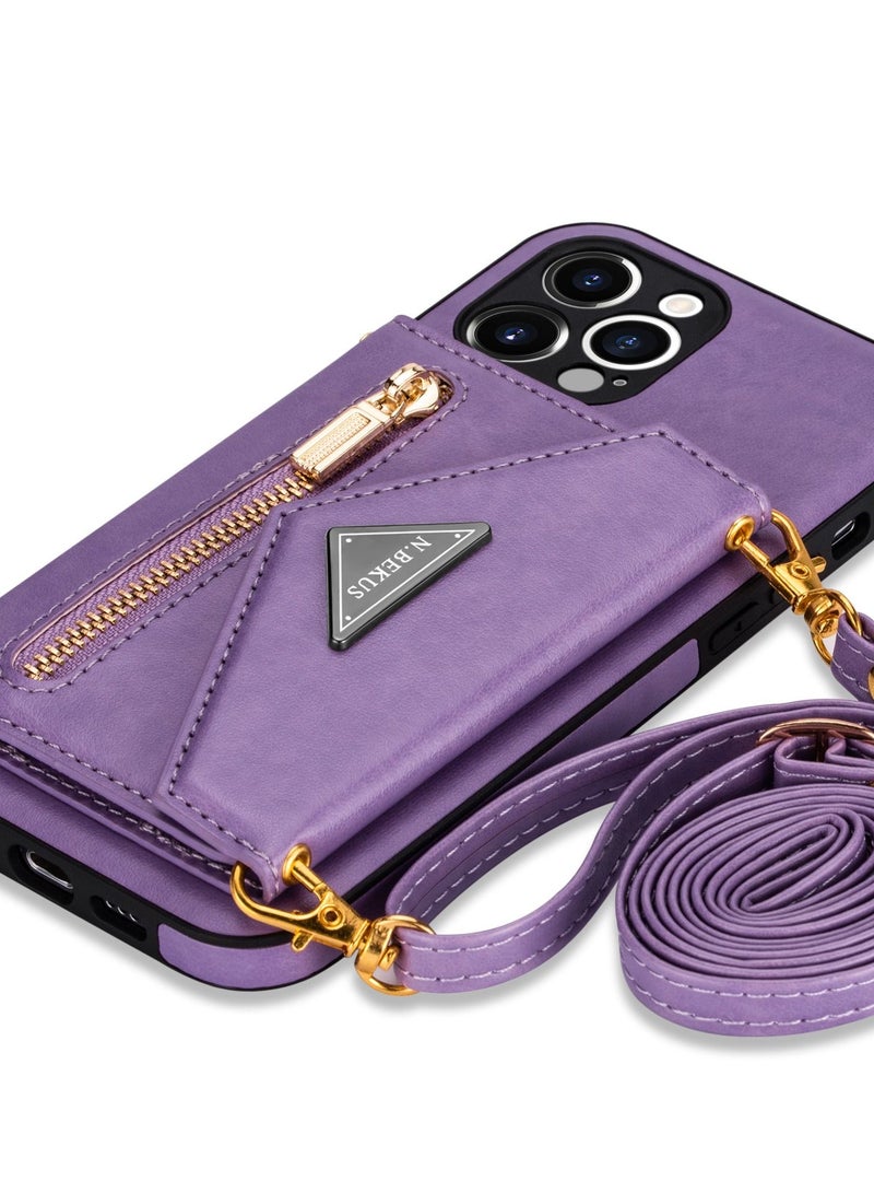 Loquat Suitable for iPhone mobile phone leather case card lanyard protective sleeve creative mobile phone shell new - Image 2