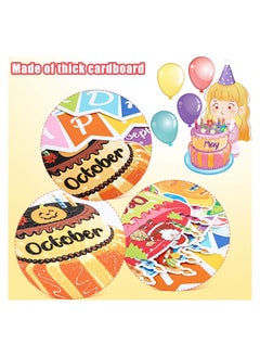 Generic BIRTHDAY Decorations Board Set 20 Pieces Cut Out  Classroom Wall Decorations Bulletin Boards Classroom Print Up to Date  - Image 3