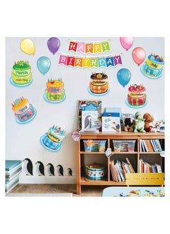 Generic BIRTHDAY Decorations Board Set 20 Pieces Cut Out  Classroom Wall Decorations Bulletin Boards Classroom Print Up to Date  - Image 4