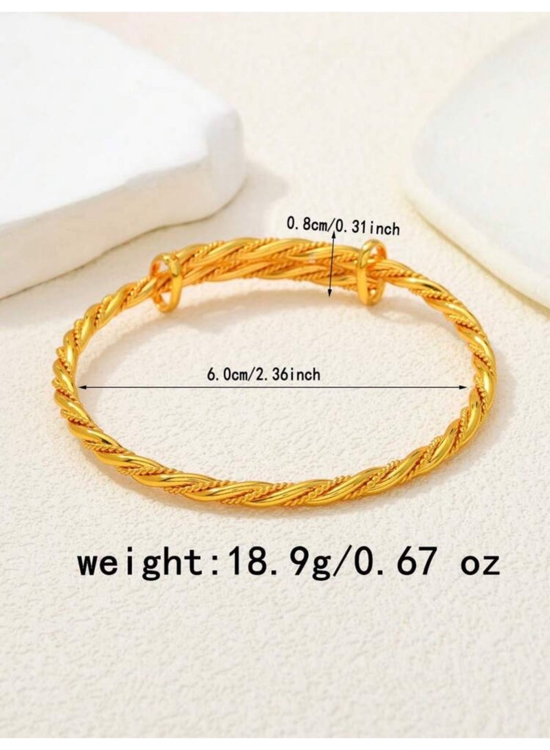 GOLDMAX 21k Gold Plated Bangle For Women - Image 4
