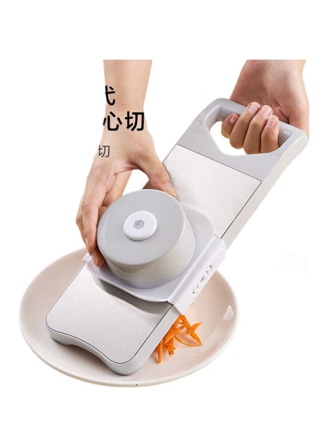 JD.com Jd Jingzao Multi-Functional Vegetable Slicer Kitchen Grater Shredder Potato Slicer (3 Blades + Hand Guard) - Image 3