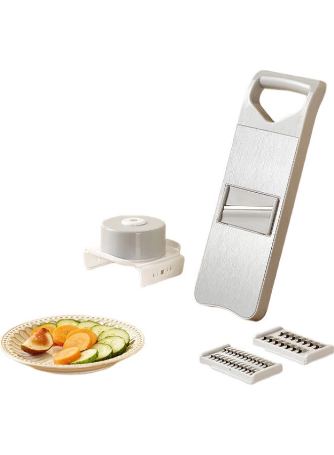 JD.com Jd Jingzao Multi-Functional Vegetable Slicer Kitchen Grater Shredder Potato Slicer (3 Blades + Hand Guard) - Image 2