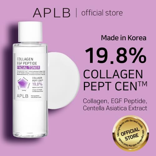 APLB Collagen EGF Peptide Facial Toner Collagen PEPT CEN 198 541 FLOZKorean Skincare Elasticity Care Replenishing Moisture Revitalize for Gentle and Improve Skin Texture - Image 3