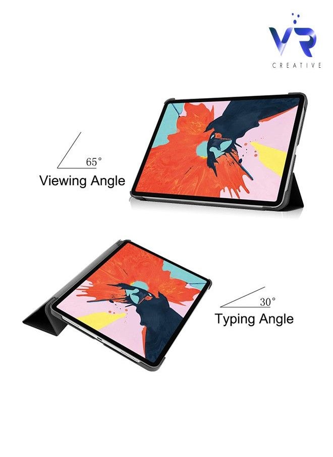 VR CREATIVE - Protective Smart Folio Flip Case Cover For Samsung Galaxy Tab A7 10.4 (2020) Ronaldo Design Multicolour - Image 1