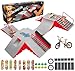 RNGODO Finger Skateboard Ramps Set 6in1 Bigger Fingerboard Skatepark Skate Park Kit Training Props with 6 Finger Skateboard 6 Finger Deck Display Holder Finger Skate Toys for Kids Adults Gifts - Image 3