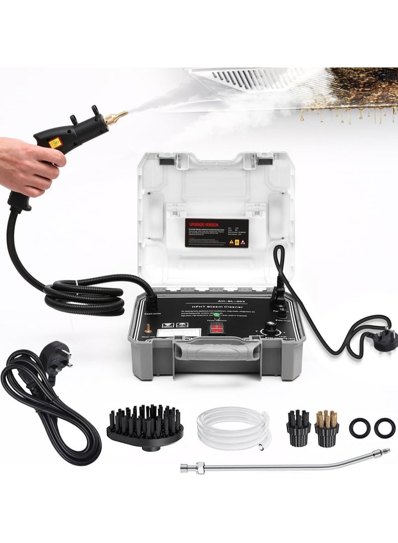 AROAQ Steam Cleaner 2500W High Pressure Handheld Steamer Portable Steam Cleaning Machine with 3 Brushes Tankless Heavy Duty Electric Steamer for Home Use Kitchen Bathroom Tile Hard Surface Car Detailing - Image 1