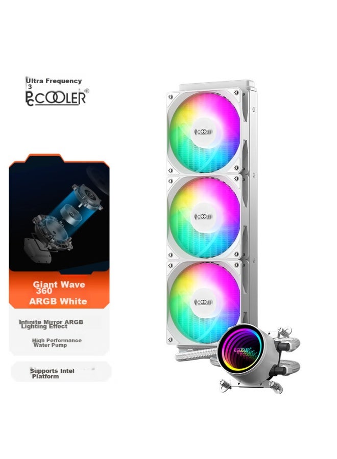 Pccooler Giant Wave 360 Argb White All-in Liquid Cpu Cooler - Image 1