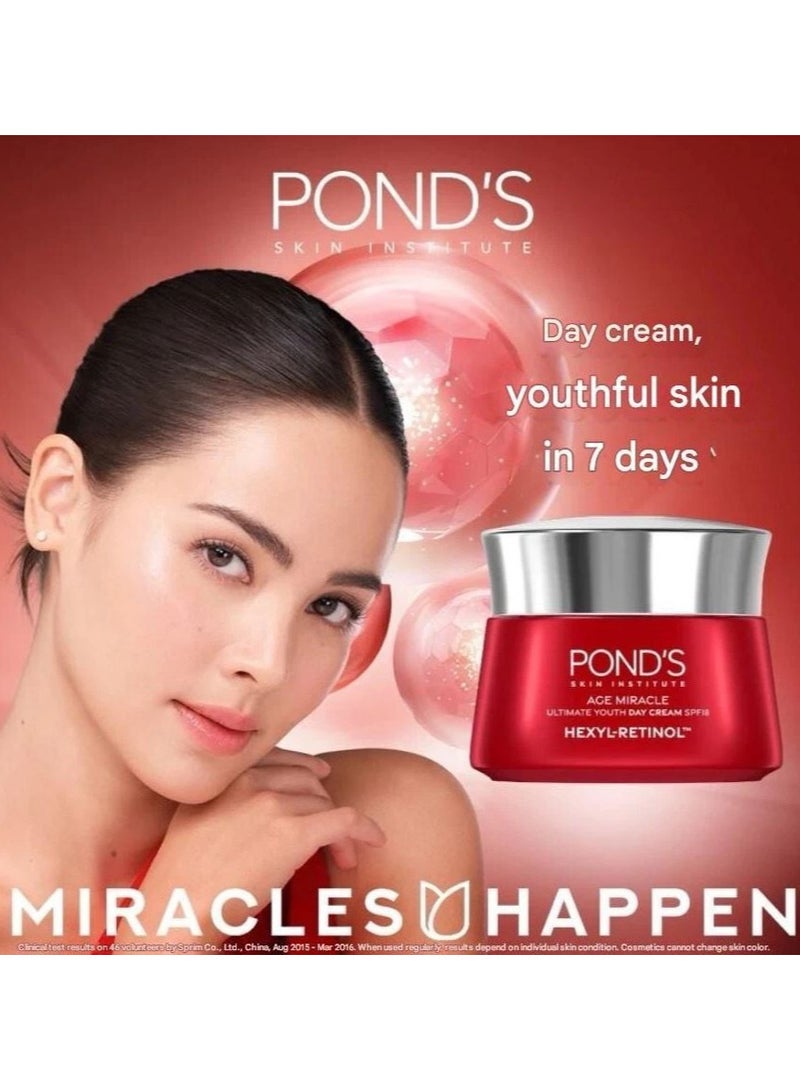 بوندس كريم بوندز إيج ميراكل ألتيميت يوث هيكسيل ريتينول النهاري + كريم الليل يملأ التجاعيد ويزيد من امتلاء البشرة 45 جرام × 2 - Image 3