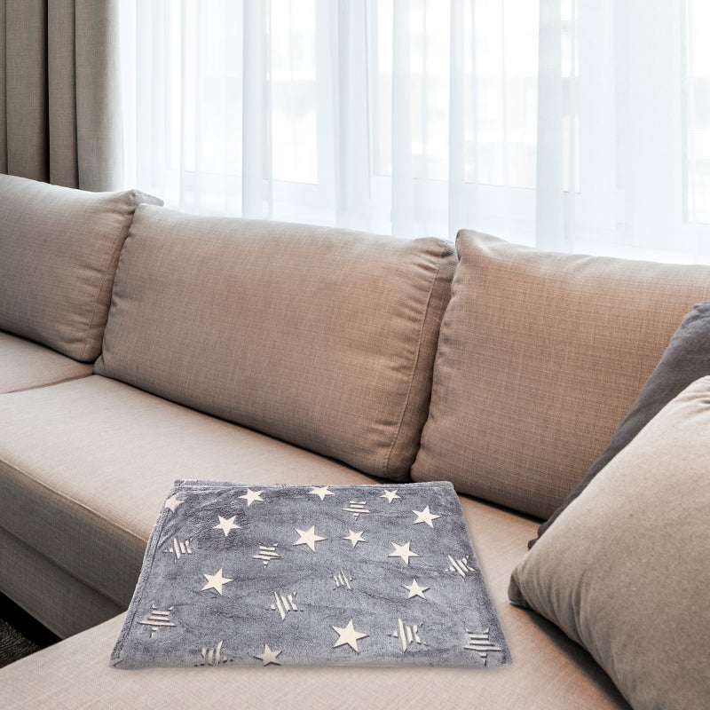 Fluorescent Star Blanket Comfortable Throw Blanket For Home Use 150X200CM Glow in The Dark 1Set - Image 3