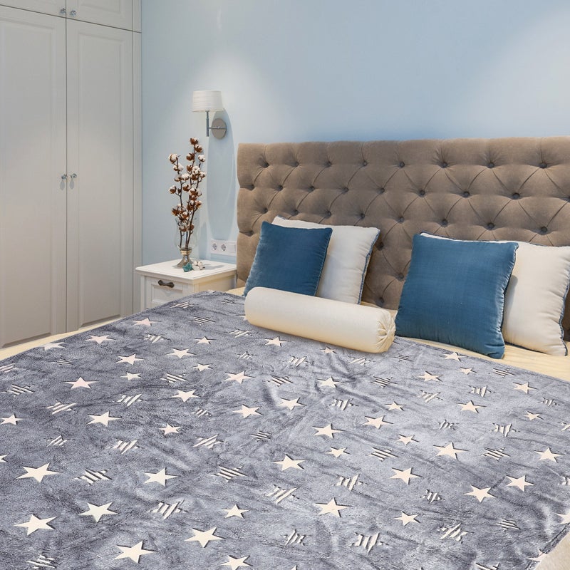 Fluorescent Star Blanket Comfortable Throw Blanket For Home Use 150X200CM Glow in The Dark 1Set - Image 5