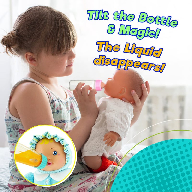 جا-رو Ja-Ru Magic Baby Doll Bottles (عبوتين من زجاجتين) زجاجة الحليب وزجاجة عصير زجاجة طفل دمية. تعيين مع 2 زجاجات. 701-2 - Image 2