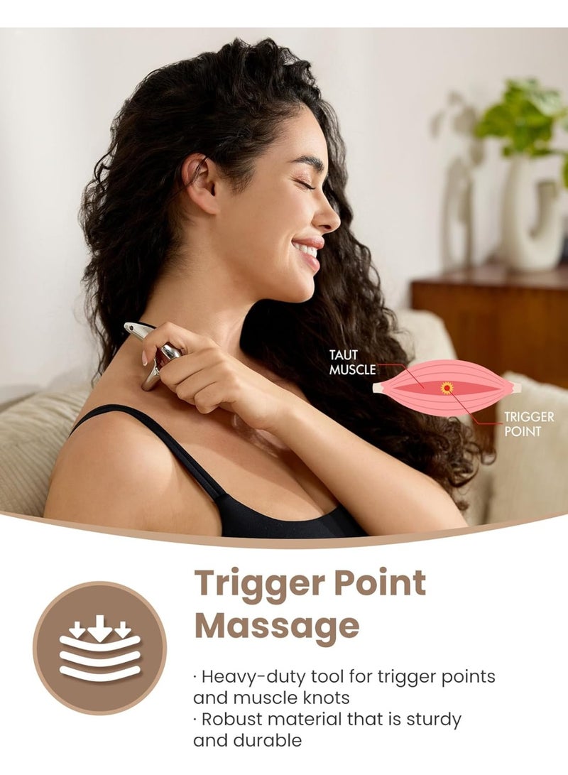 عام أداة تدليك نقطة الزناد لتدليك الأنسجة العميقة وغوا شا، أداة مكشطة العضلات لتخفيف آلام الجسم بالكامل، أداة الضغط الإبري لتوفير الإبهام - Image 3