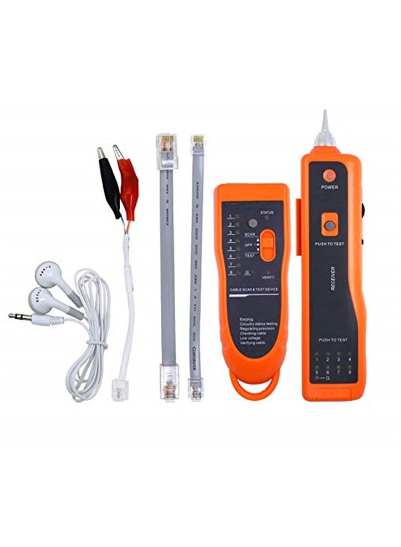 UTP STP Cat5 Cat6 RJ45 LAN Network Cable Tester Line Finder RJ11 Telephone Wire Tracker Tracer Diagnose Tone Kit XQ-350 - Image 1
