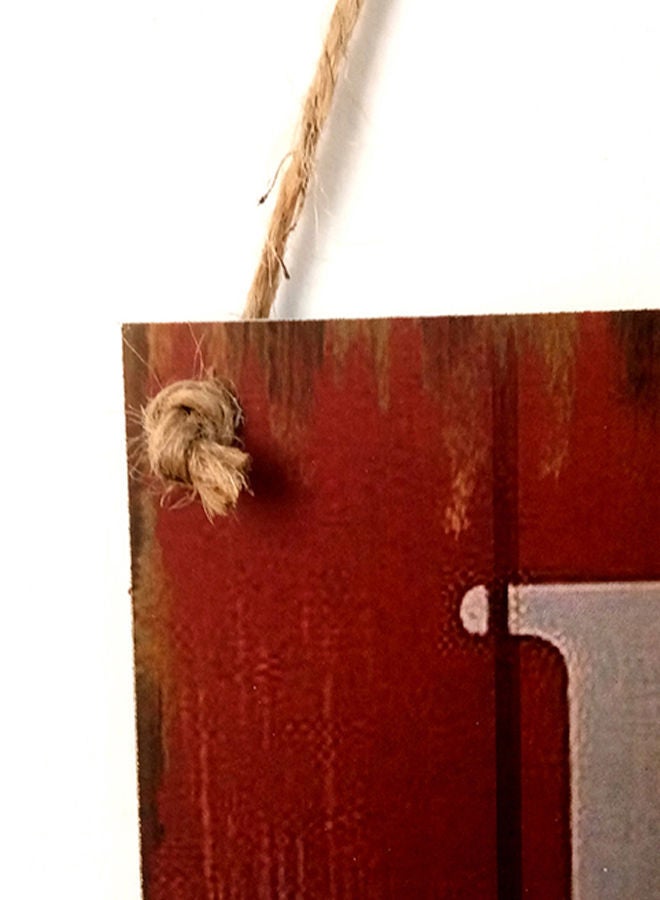 نيبمينينت لوح تزيين من الخشب عتيق التراث بتصميم قابل للتعليق على الحائط متعدد الألوان - Image 3