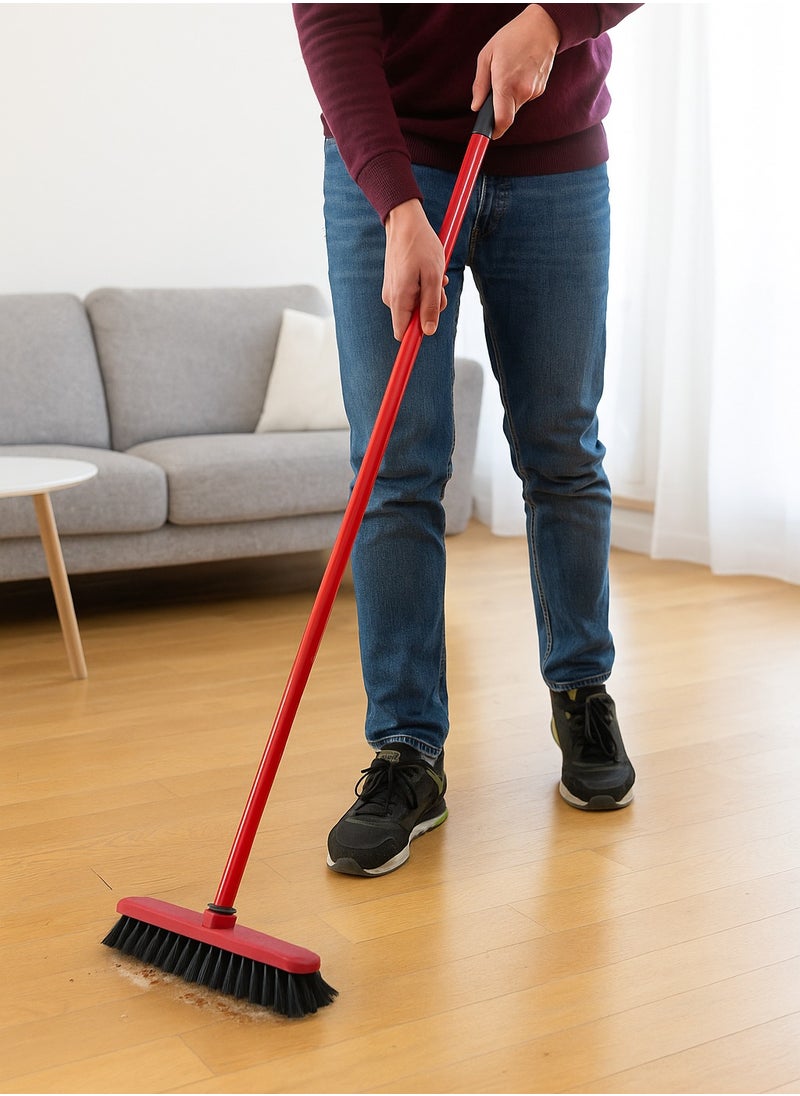 CEPILLO Indoor Floor Cleaning Broom/Brush Head With Stick, Small brush, Long broomstick for easy brooming, Great use for home, kitchen, bathroom, office, lobby etc  - Image 2