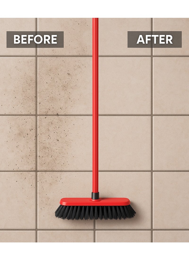 CEPILLO Indoor Floor Cleaning Broom/Brush Head With Stick, Small brush, Long broomstick for easy brooming, Great use for home, kitchen, bathroom, office, lobby etc  - Image 5