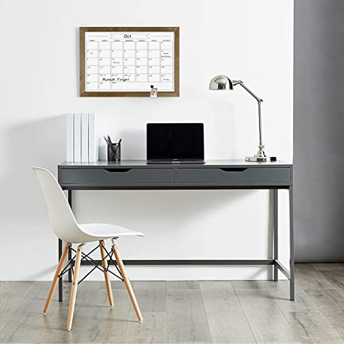 TORASO Dry Erase Monthly Calendar Whiteboard, Magnetic White Board for Wall, Office/School/Home, Solid Pine Wood Rustic Brwon Frame Hanging Board for Kitchen Grocery List, 10.6"x 14.6"(YL-RB-2737-B) - Image 4