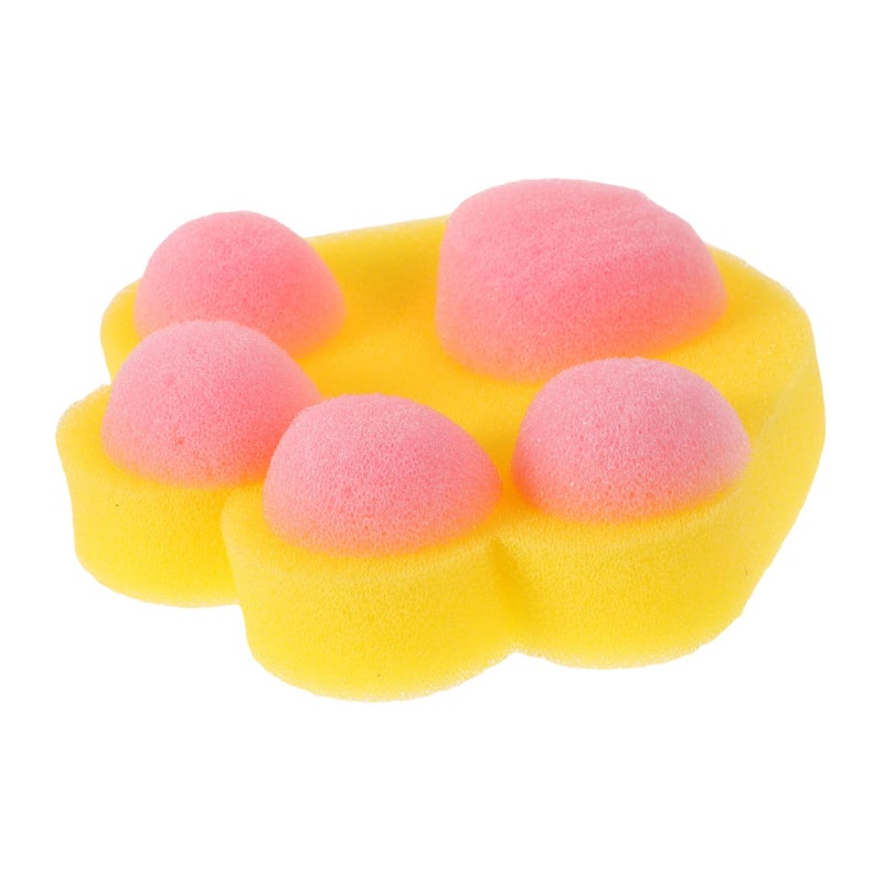 Paw Shaped Bath Sponges Soft Exfoliating Bathing Tools For Kids Gentle Skin Cleaning - Image 2