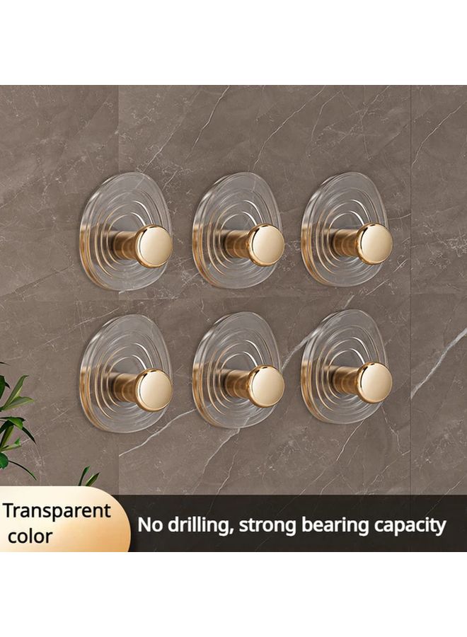 2 خطاف شفاف للحائط بدون حفر بسعة تحميل قوية للمكتب والحمام والمطبخ - Image 5