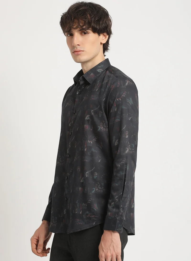 THE BEAR HOUSE Cotton Shirt for Men | Slim Fit, Long Sleeve, Casual & Formal Wear | Soft, Breathable Fabric for Office, Everyday, & All-Season Use in Classic & Trendy