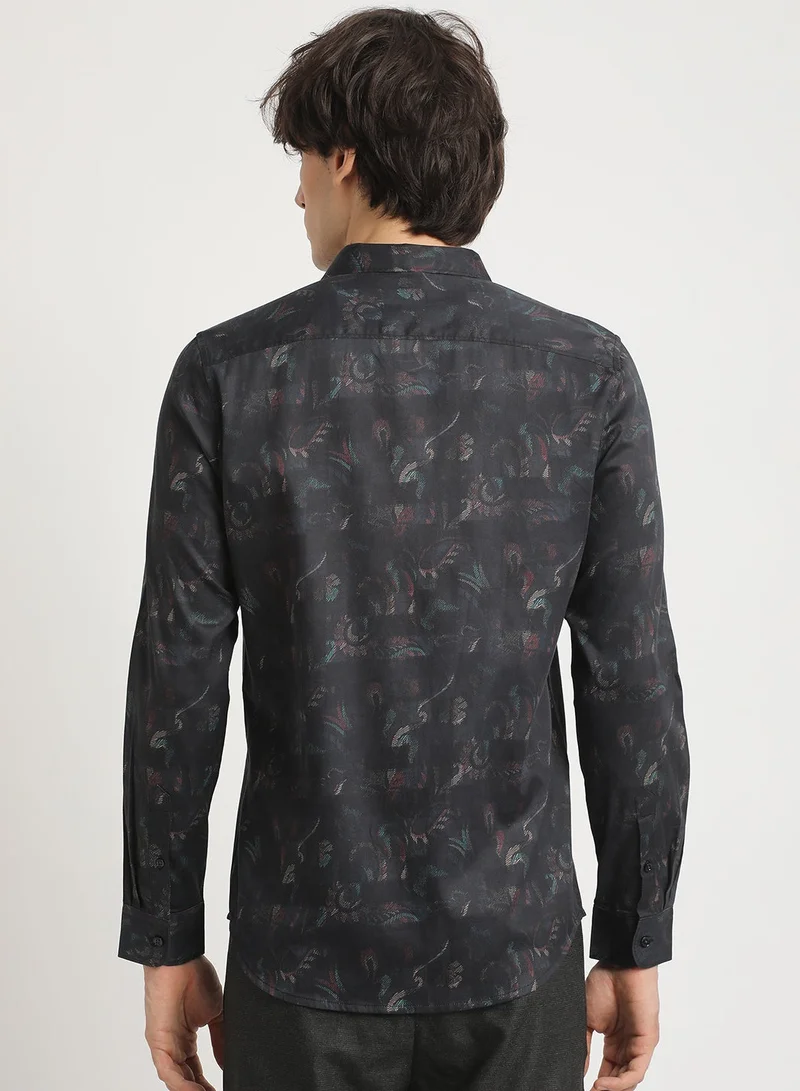THE BEAR HOUSE Cotton Shirt for Men | Slim Fit, Long Sleeve, Casual & Formal Wear | Soft, Breathable Fabric for Office, Everyday, & All-Season Use in Classic & Trendy