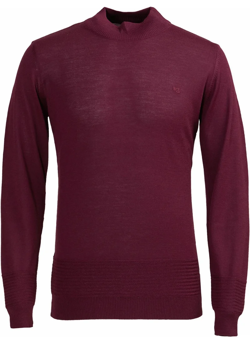 Kip Plum Half Turtleneck Wool Blend Knitwear