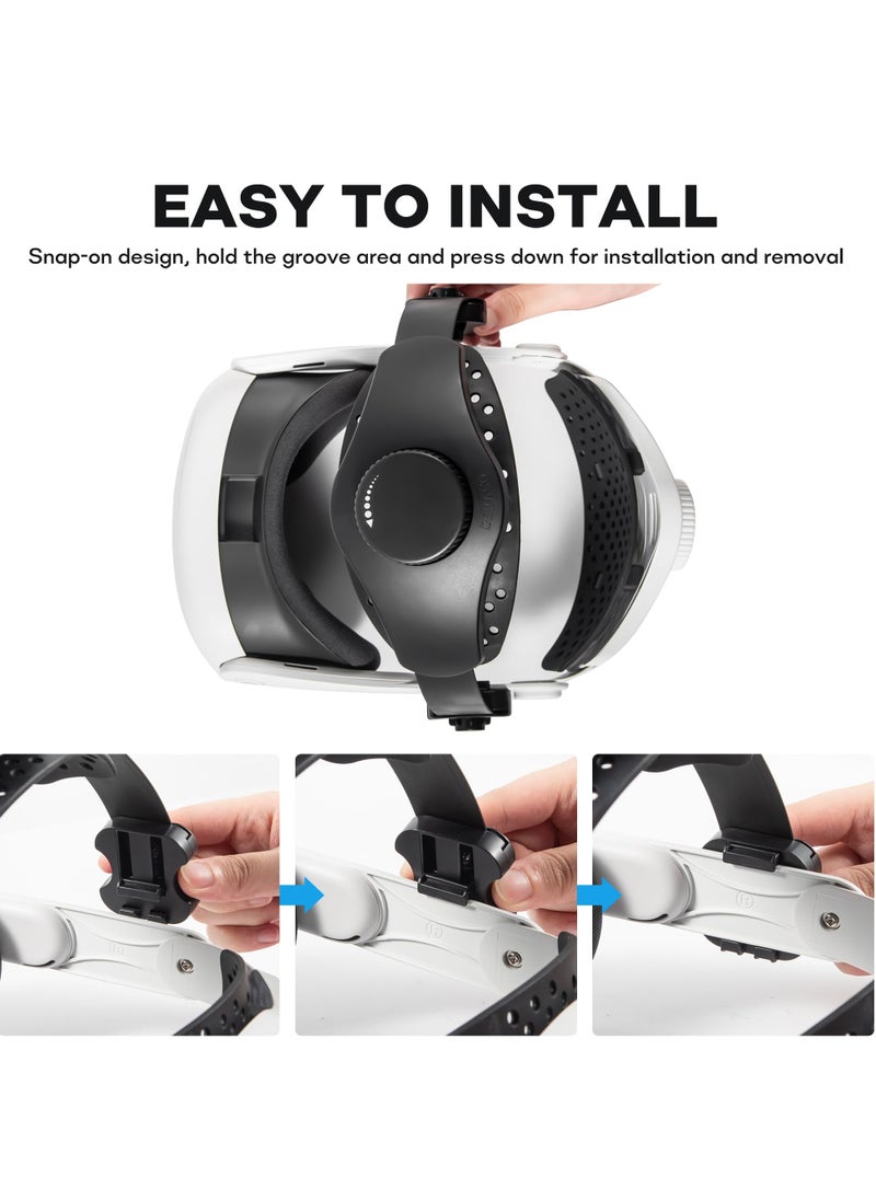 SYOSI - Adjustable Head Strap for Meta Quest Pro VR Reduce Head Pressure Lightweight Strap Enhanced Comfort and Gaming Immersion VR Compatible with Meta Quest 2 3 Elite Strap Pico 4 4Pro Gaming Headset - Image 1