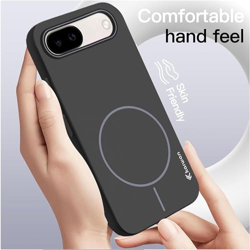 KARWAN® Magnetic Wireless Ultra Slim-Fit Back Case Cover for Google Pixel 8A |Hard PC Case Cover| Ultra-Thin & Light Weight with [Ultra Premium Feel] Case for Google Pixel 8A (6.1") (Black) - Image 3