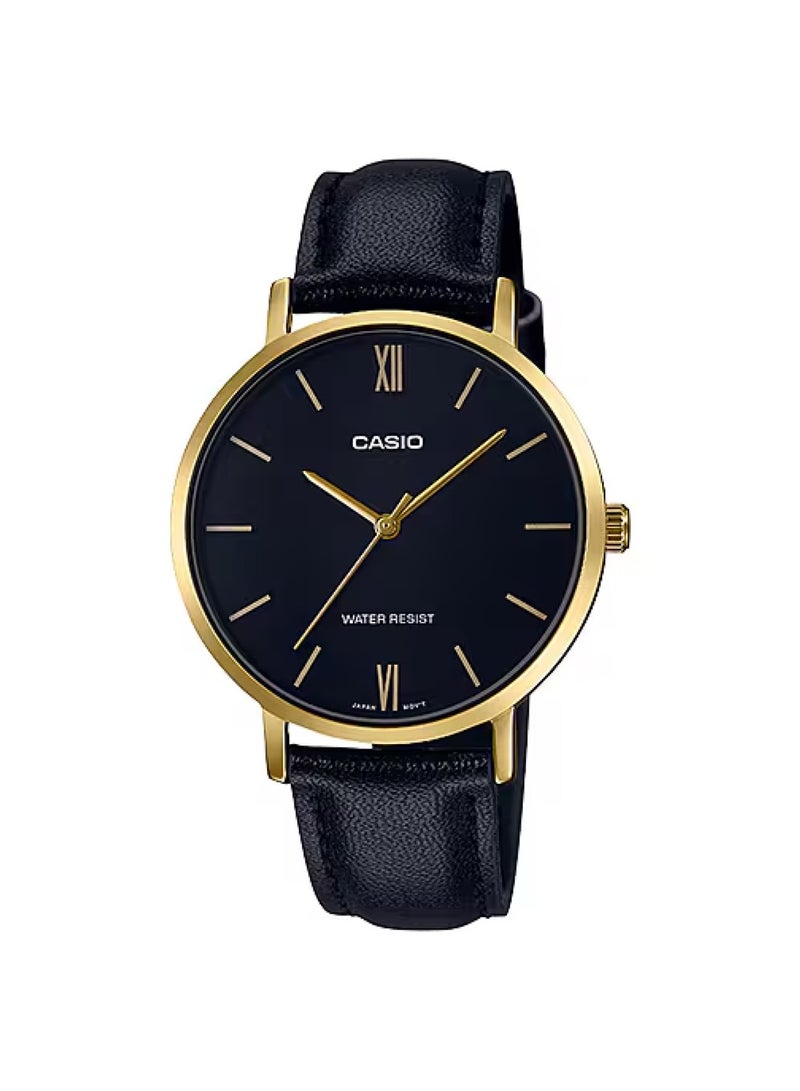 CASIO Women's Enticer Analog Watch Ltp-VT01GL-1BUDF - 34 mm - Black - Image 1