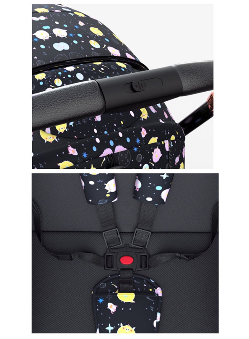 ليموس عربة أطفال مع صينية محمولة خفيفة الوزن وقابلة للطي مع إمكانية الجلوس في اتجاهين - Image 4