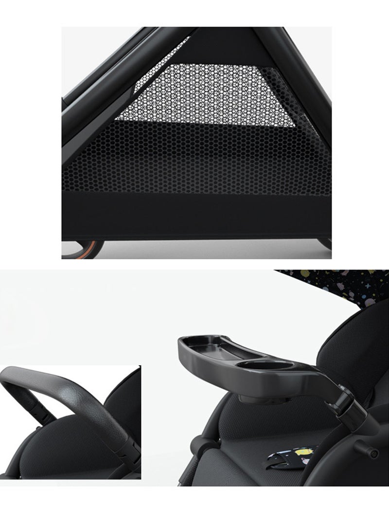 ليموس عربة أطفال مع صينية محمولة خفيفة الوزن وقابلة للطي مع إمكانية الجلوس في اتجاهين - Image 3