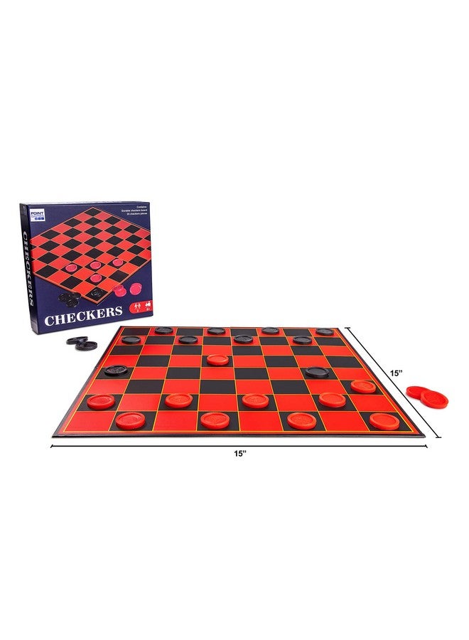 Point Games Checkers Board for Kids- Fun Checkerboard Game for Boys and Girls - Interlocking Checkers with Foldable Board by Point Games - Image 3