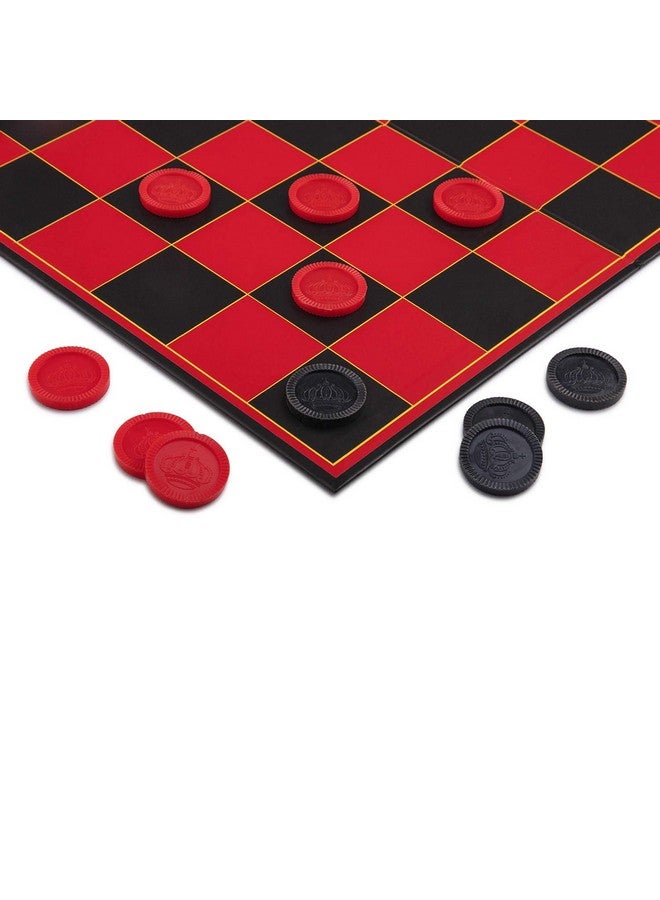 Point Games Checkers Board for Kids- Fun Checkerboard Game for Boys and Girls - Interlocking Checkers with Foldable Board by Point Games - Image 1