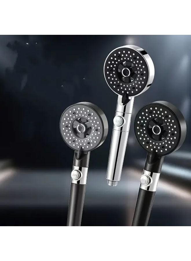 Grey Seven Star Pressurized Shower Head Water Heater Set Air Boost Bath Faucet - Image 2