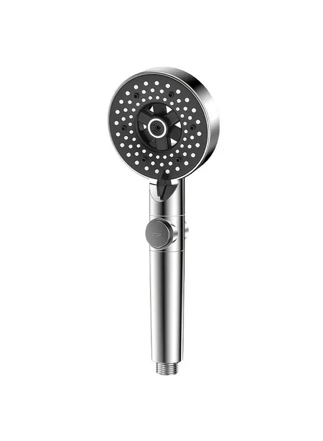 Grey Seven Star Pressurized Shower Head Water Heater Set Air Boost Bath Faucet - Image 1