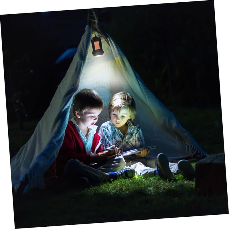 Jojofuny 2pcs Black Hand Crank Emergency Flashlight Rechargeable Long Distance Outdoor Light - Image 3