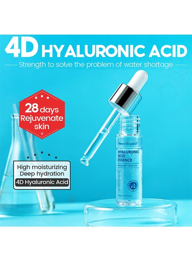 Vibrant Glamour - Hyaluronic Acid Serum，Pure Hyaluronic Acid Serum Hides Wrinkles Enhances Elasticity Anti Aging 15ml - Image 1