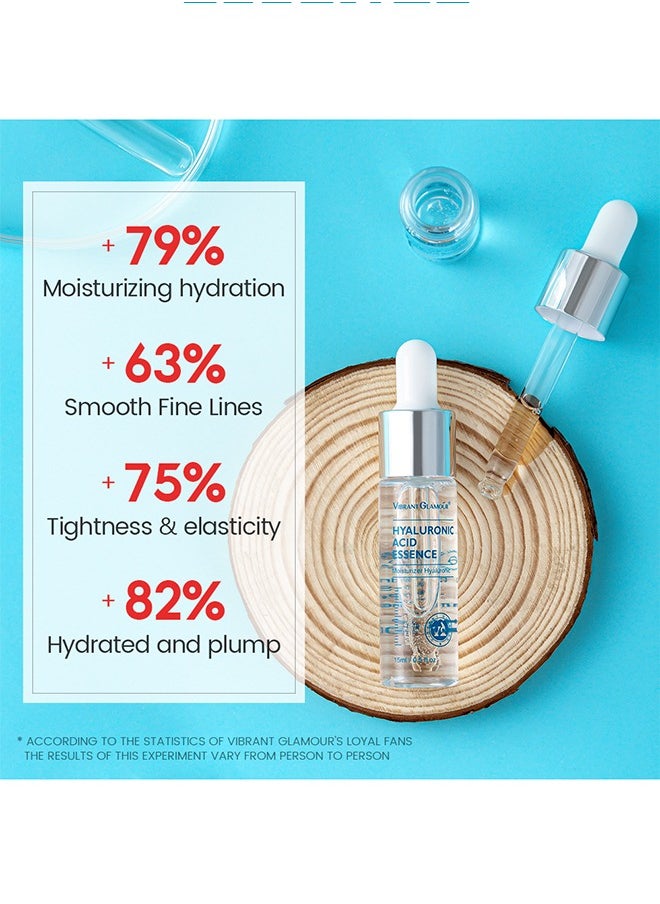 Vibrant Glamour - Hyaluronic Acid Serum，Pure Hyaluronic Acid Serum Hides Wrinkles Enhances Elasticity Anti Aging 15ml - Image 1